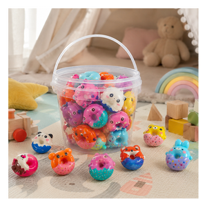 Juguete de espuma PU suave y de levantamiento lento, con forma de donut de animal, para intercambio de San Valentín, sin dulces, recuerdo de fiesta, importado, TOYSRUNNER, 5-7 años, al por mayor - Product Image 3