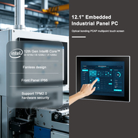 Panel PC Táctil PCAP Industrial de 12.1 Pulgadas y 500nits con CPU Intel Core I5 de 12.ª Generación para Automatización Industrial