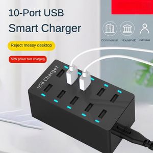 50w 10 Ports 5v 2.4a Out Restaurant Hotel Usb Charger Station for Led Table Lamp Night <b>Light</b> - Product Image 2