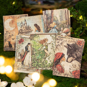 Bloc de Notas de Papel con Temática de Cuentos de Hadas Vintage Europeos, 30 Hojas por Paquete, Estilo Portapapeles, para Regreso a Clases/Graduación - Product Image 2