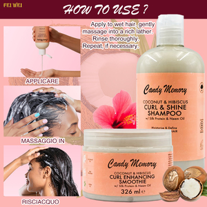 <span class=keywords><strong>Prix</strong></span> usine humidité définir noix <span class=keywords><strong>de</strong></span> coco <span class=keywords><strong>Hibiscus</strong></span> Curl Shine shampooing avec protéine <span class=keywords><strong>de</strong></span> soie huile <span class=keywords><strong>de</strong></span> neem pour cheveux bouclés épais Kit <span class=keywords><strong>de</strong></span> soin des cheveux - Product Image 3