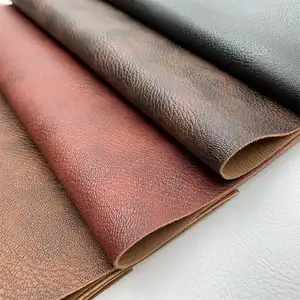 Luxe Nieuwe Stijl Pu Leer Stof Voor Sofa Meubels Polyester Stof Backing Kunstleer Doek 1.20 Mm