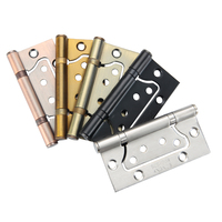Charnières de porte colorées en acier inoxydable, charnières de meuble de haute qualité de 4 pouces, 1 pièce