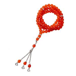 Nuevo diseño de tasbeeh, cuentas de oración de 99 cuentas de 8 mm, accesorios islámicos musulmanes, ágata de color sólido. - Product Image 4