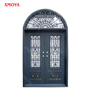 <span class=keywords><strong>Puerta</strong></span> de Hierro Forjado de Lujo para <span class=keywords><strong>la</strong></span> <span class=keywords><strong>Villa</strong></span>, Equipada con Vidrio Templado de Doble Capa y Mosquiteras - Product Image 3