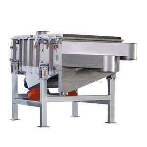 Tamiz vibratorio lineal tipo gancho de acero de alta capacidad, agitador de tamiz de Motor de fuerza fuerte para planta de tabaco para industrias químicas - Product Image 5