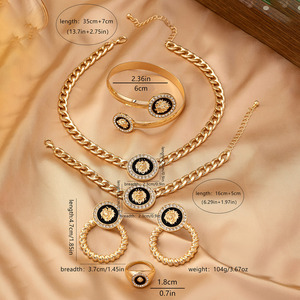 Set di Gioielli Vintage Creativo <span class=keywords><strong>con</strong></span> Testa di <span class=keywords><strong>Leone</strong></span> Placcato Oro per Donna, <span class=keywords><strong>con</strong></span> Bracciale e <span class=keywords><strong>Collana</strong></span> per Matrimonio, Fidanzamento, Anniversario - Product Image 3