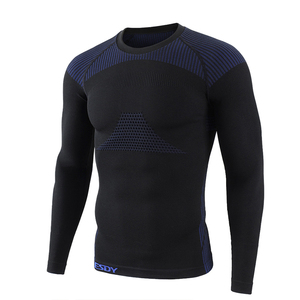 Ensemble de sous-vêtements thermiques sculptants DF ESDY 7 pour hommes, manches longues, chauffants, pour la course et le yoga, automne-hiver, chaud, 7ème génération, sans coutures, antibactérien - Product Image 2