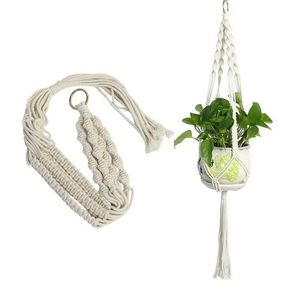 Panier à pain suspendu artisanat maison paniers muraux décor Boho plat balcon décoration luxe fleurs à plusieurs niveaux plastique 12 pouces fil - Product Image 6