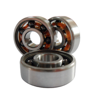 Rodamiento de Bolas de Ranura Profunda Híbrido de Cerámica MTZC 608, 8x22x7mm, Si3N4, Nitruro de Silicio, Acero Cromado, Alta Velocidad, para Motor de Husillo, OEM