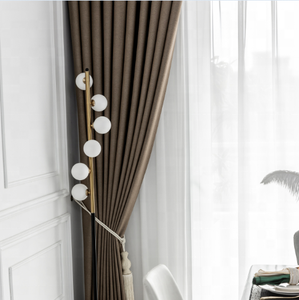 XXC di alta qualità tenda di <span class=keywords><strong>lino</strong></span> morbido pesante 100% poliestere <span class=keywords><strong>tende</strong></span> della finestra per il soggiorno di lusso - Product Image 5