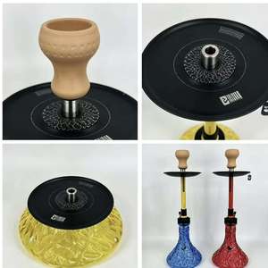 Set de Cachimba de Vidrio de Colores, Ligero y Portátil, con Base de Silicona y Cazoleta de Cerámica para Salón y Fiestas - Product Image 6
