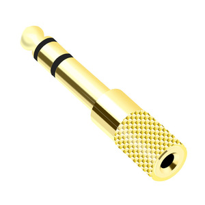 Audio Converter 3.5mm to 6.5mm Metal <b>Plug</b> <b>Adapter</b> for Headphone Audio Connection - Product Image 2