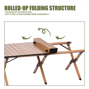 YEZHULIN Modern alüminyum alaşım katlanabilir masa açık kamp piknikler barbekü yumurta krep standları - Product Image 3