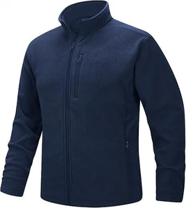 Chaqueta <span class=keywords><strong>de</strong></span> forro polar con cremallera completa para <span class=keywords><strong>hombre</strong></span> con logotipo personalizado del fabricante, chaqueta <span class=keywords><strong>de</strong></span> manga larga polar suave cálida y ligera con sudadera con bolsillos - Product Image 5