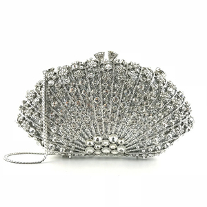Haute qualité élégant exquis en forme d'éventail dames soirée pochette Banquet chaîne <span class=keywords><strong>sac</strong></span> à <span class=keywords><strong>bandoulière</strong></span> - Product Image 5