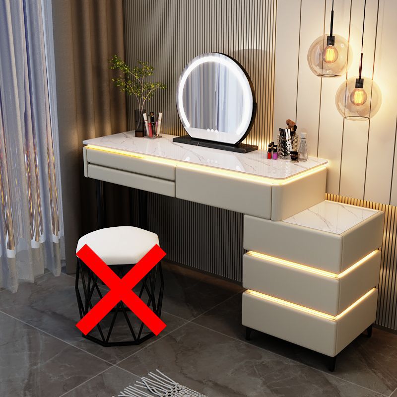 100cm khaki table/cabinet mirror [without stool]