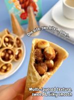Cornets de gaufres croustillants fourrés à la crème chocolatée, fournis directement par l'usine, OEM, marque privée, dessert sucré pour enfants