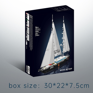 Khuôn Vua 10194 hiện đại ketch lắp ráp moc Câu Đố khối xây dựng đồ trang trí ABS trẻ em giáo dục đồ chơi tàu - Product Image 6