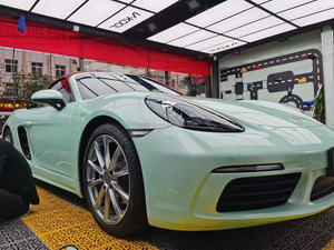 Film adhésif pour voiture PET Macaroons Moonlight Jade Green, pour changer la couleur de votre voiture, donnez à votre voiture un look neuf et élégant - Product Image 3