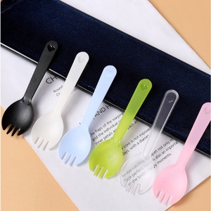 Ensemble de couverts jetables en plastique épaissi pour gâteau d'anniversaire (couteau, fourchette et bougie) pour fournitures de fête - Product Image 4