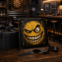Letrero Decorativo Rectangular de Hierro para Colgar en la Pared, Impresión UV de Alta Resolución, Amplia Aplicación, para Eventos de Lanzamiento de Cerveza, 20x20cm