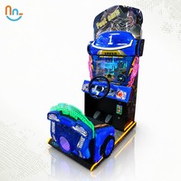 Joy2fun Terrain de jeu intérieur pour enfants, machine de jeu à monnayeur de voitures rapides, jeu de course automobile pour enfants pour centre commercial