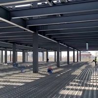 Matériaux de construction d'entrepôts en structure d'acier haute résistance, système de toiture imperméable à ossature en poutres H