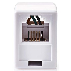 Acoplador Telefónico RJ11, Conector Sin Blindaje para Extensión de Línea Telefónica - Product Image 1