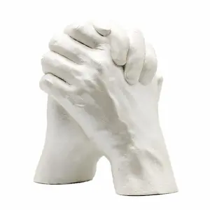 3D Hands Casting Set DIY Plaster Statue Molding Kit Hand Holding Craft  Keepsake For Couples Adult Child Wedding Anniversary 