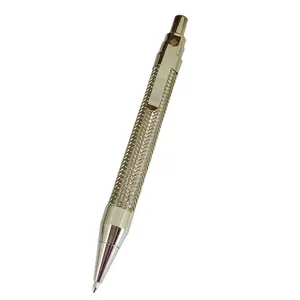 ACMECN Metal Pen Classical style Stainless Steel Wire Braid Ball Pens for Advertisement Logo Press Luxurious Ballpoint Pen