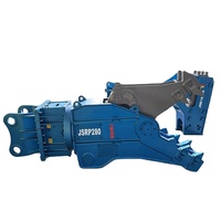 Pulvérisateur de godets d'excavatrice hydraulique JISAN certifié CE, concasseur de béton pour démolition de bâtiments, pour excavatrices mini de 5 à 35 tonnes