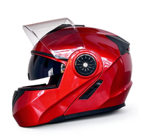 Casque de moto modulaire rabattable intégral avec double visière, prix compétitif, casques de moto pour hommes et femmes, fourniture directe d'usine