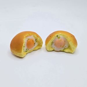 Wholesale PU Squeeze Toy Soft Rebound Simulation Food Crispy Fried Egg Meat Buns Can Ode Toast Decompression Kneading Squishy - Product Image 3