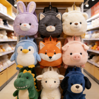 Sac à dos en peluche doux et mignon Kawaii, sacs à jouets en peluche, vente en gros d'usine, haute qualité, prix abordable pour l'usage quotidien des enfants