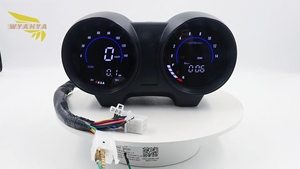 Nuovo WYAHYA CG150 Compatibile con Cruscotto Moto Titan, Tachimetro Digitale 12V con Guscio Nero in Plastica 0-100km/h - Product Image 6