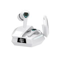 Headphone Game E-Sports TWS Nirkabel BT Peredam Kebisingan Earphone Olahraga Headset Tahan Air Earbud Musik Dengan Mikrofon