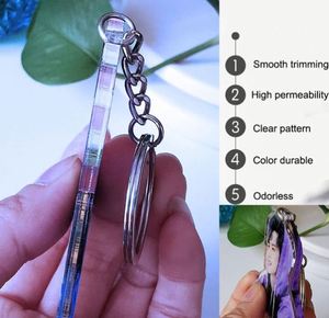 Llavero de acrílico troquelado personalizado sin mínimo, diseño de logotipo gratis, barato, estilo anime/dibujos animados, de metal, plástico o aleación. - Product Image 5