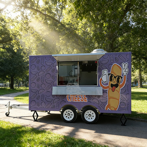 CE DOT Custom Coffee Trailer Stainless Steel Full Tailor Made Barista For Burger Fast Food Street Vending Mobile Kitchen - Product Image 3