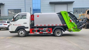 Camion Compacteur de Déchets HOWO pour Sous-sol, Mini Camion de Collecte de Déchets Compressés 4x2, Camion de Transfert de Déchets et Ordures - Product Image 2