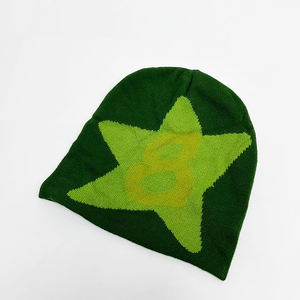 Bonnet tricoté en jacquard acrylique personnalisé Streetwear <span class=keywords><strong>syna</strong></span> hommes casquette tête de mort noire sports du monde chapeaux de ski hiver chaud y2k bonnet de course - Product Image 3