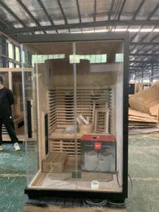 2 persone Sauna a vapore tradizionale con combinazione di Hemlock cedro da esterno per Sauna a infrarossi - Product Image 4