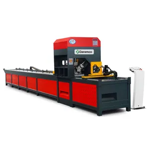 Daramco High-quality Hydraulic 45 90 degree stainless steel Square Pipe Angle Notching punching Tube Folding Machine