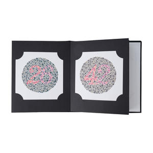2025 Nova Edição Ishihara <span class=keywords><strong>Test</strong></span> Book 38 Papers <span class=keywords><strong>Color</strong></span> Vision Exame Chart Book para Teste de Cegueira e Fraqueza de Cor - Product Image 4