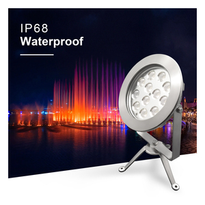 Projecteur <span class=keywords><strong>LED</strong></span> RGB 12W en acier inoxydable, étanche IP68, submersible, <span class=keywords><strong>pour</strong></span> <span class=keywords><strong>bassin</strong></span>, fontaine, piscine - Product Image 1