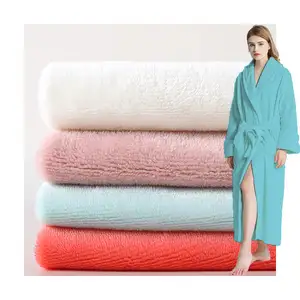 Shaoxing Textile 100% Polyester Super Soft Comfortable Short Pile Plush Coral Flannel Baby Brushed Fleece Blanket Pajamas Fabric