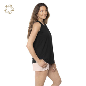 Maglietta per <span class=keywords><strong>Allattamento</strong></span> in Bambù Organico, Abbigliamento per Lattazione, T-shirt Senza Maniche per <span class=keywords><strong>Allattamento</strong></span> - Product Image 3