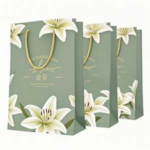 ราคาโรงงาน ถุงกระดาษของขวัญช้อปปิ้งสุดหรูคุณภาพสูงแบบกำหนดเองสำหรับธุรกิจ พร้อมการพิมพ์สีที่โดดเด่น - Product Image 1