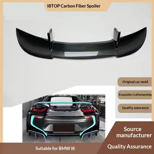 Factory Direct Sale Real Carbon Fiber Tail Fins Fix Rear Spoilers for I8 2013-2018 - Product Image 4