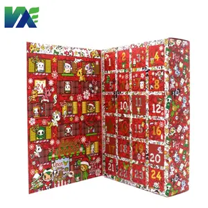 Großhandel Spielzeug Advents kalender Box Wein verpackung Saft Box Advents kalender Box Für Weihnachts wein Advents kalender